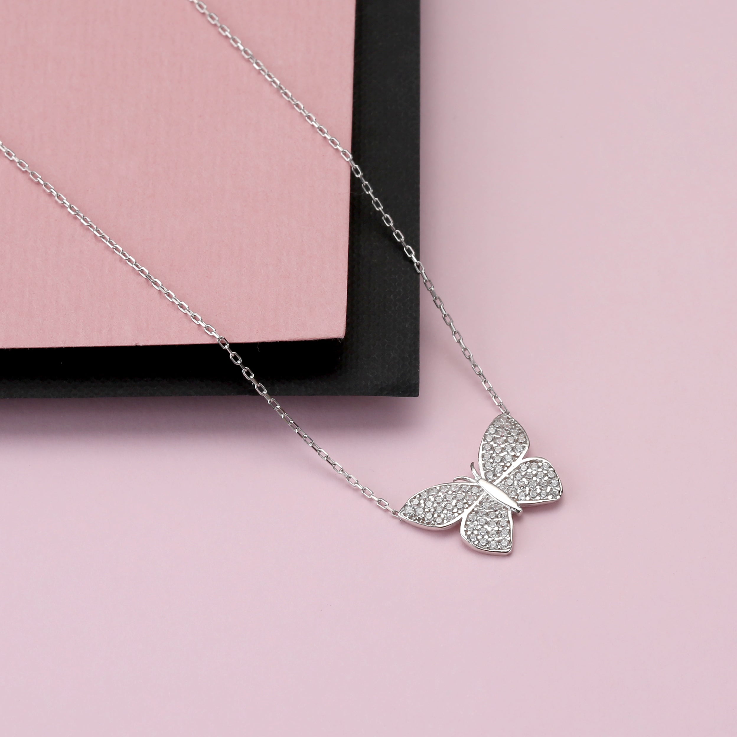 Ruby Butterfly Necklace – Samfa Style